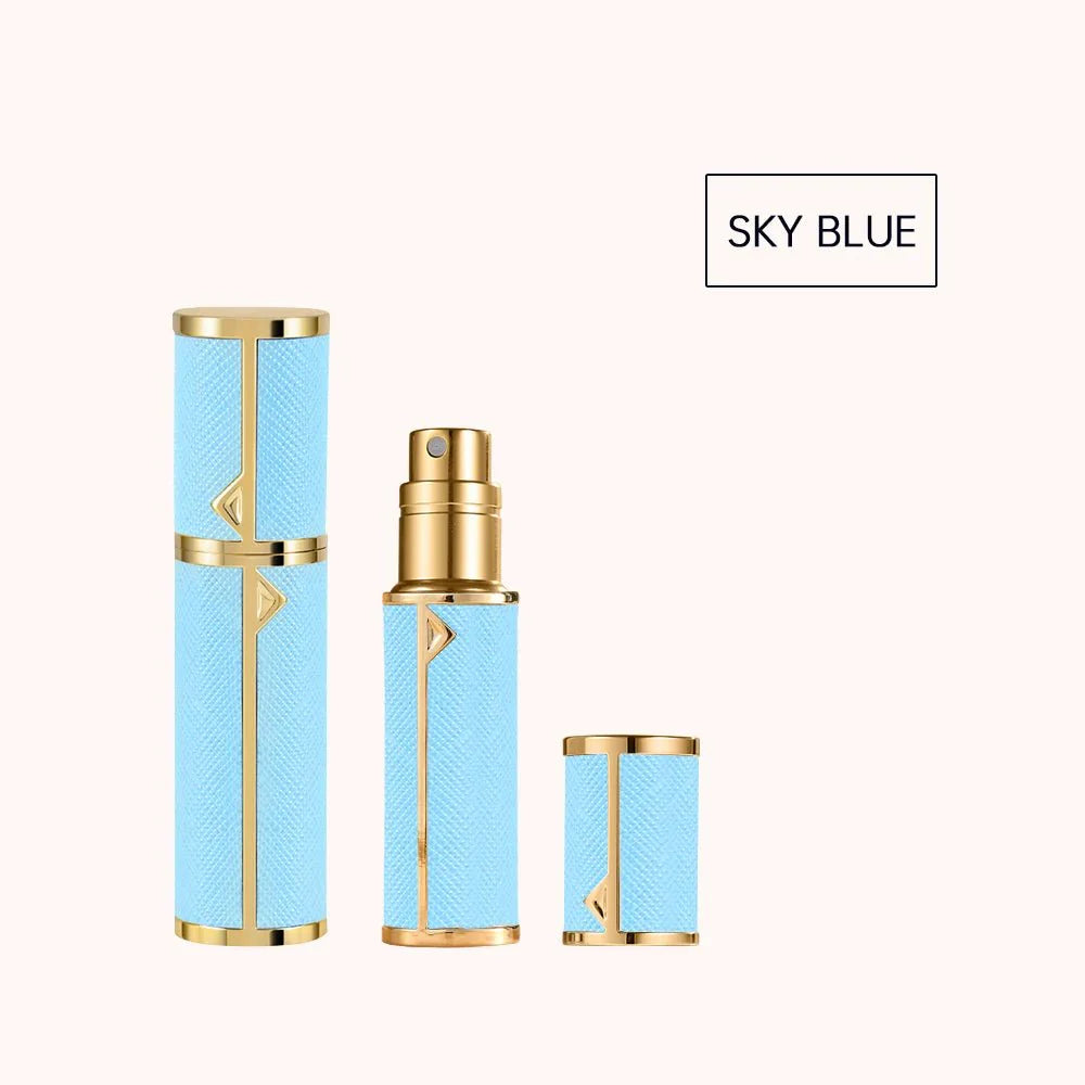Refillable Perfume Bottle | 5ml Travel Spray Atomizer with PU Leather Case