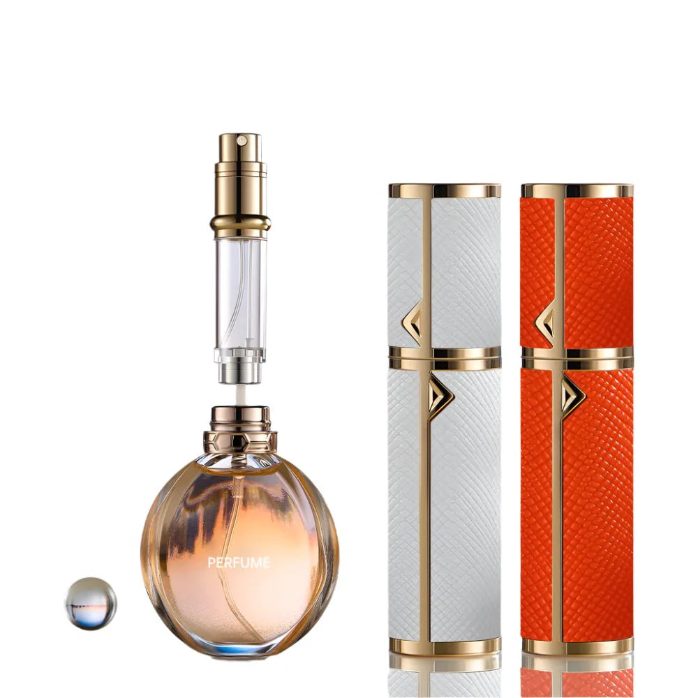 Refillable Perfume Bottle | 5ml Travel Spray Atomizer with PU Leather Case