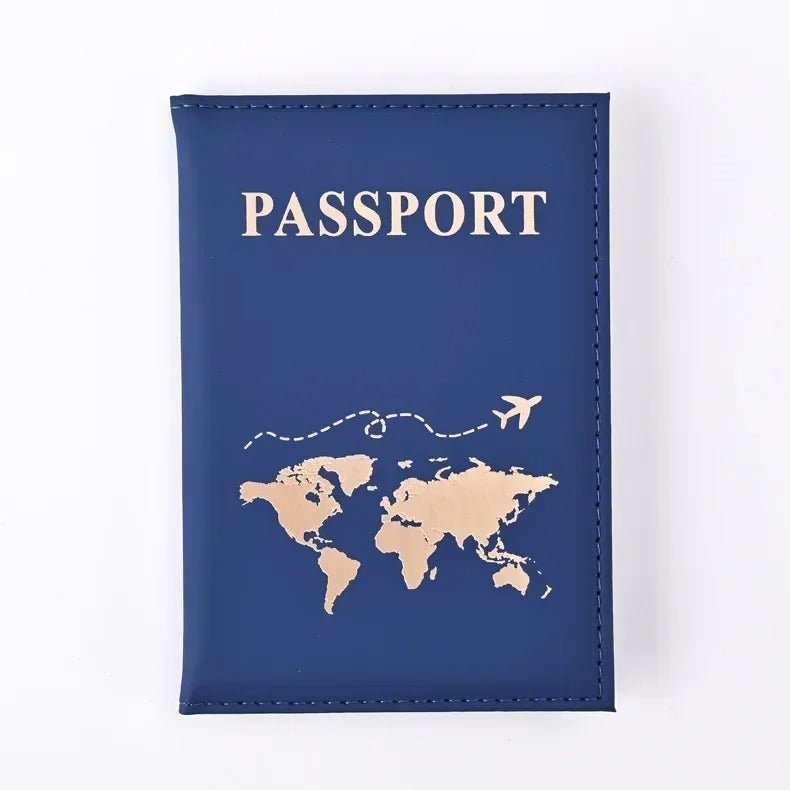 RFID Vintage PU Leather Passport Holder | Multi-Function Travel Wallet