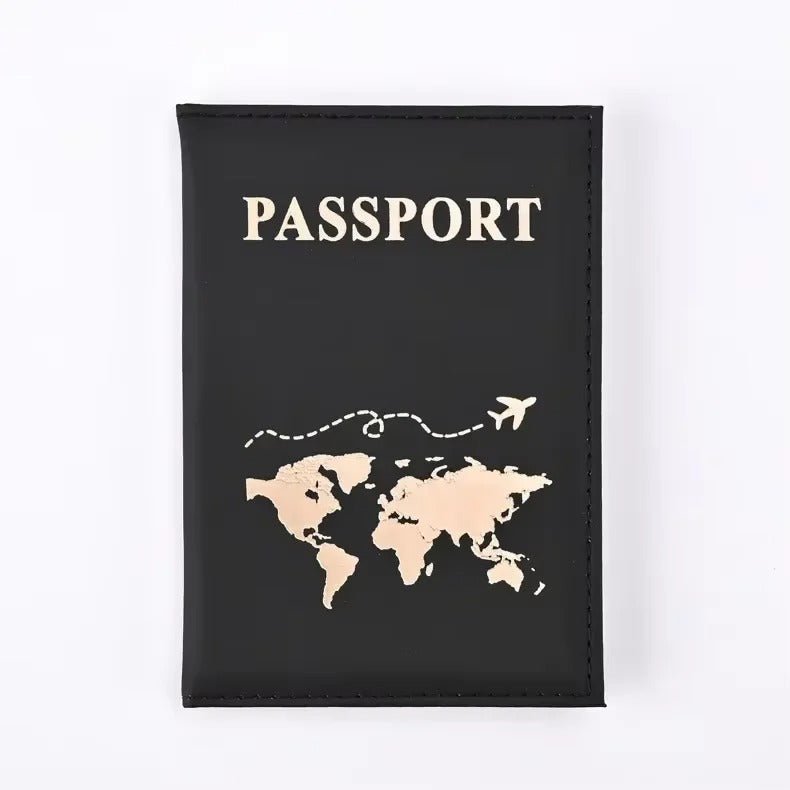 RFID Vintage PU Leather Passport Holder | Multi-Function Travel Wallet