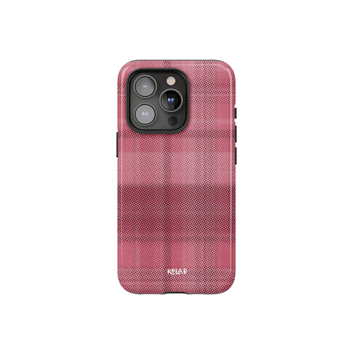 Rosé | Pink Flannel Minimalist iPhone Case