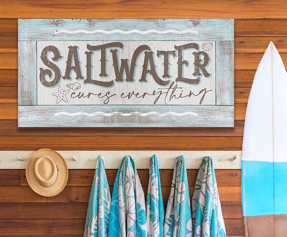 Saltwater Cures Everything - Canvas
