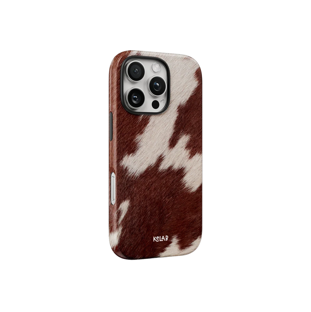 Rodeo Drive | Brown Cow Print iPhone Case