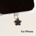 Simple Flowers Phone Dust Plug | Decorative Charging Port Pendant
