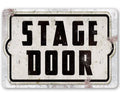 Stage Door Direction (Pointing Right) - Metal Sign