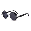 Steampunk Round Sunglasses | Vintage Gothic UV Protection Shades