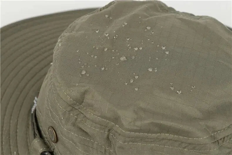 Summer Men Bucket Hat | Outdoor UV Protection Wide Brim Safari Cap