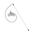 Dragonfly Feather Cat Toy Wand | Interactive Teaser with Optional Stick