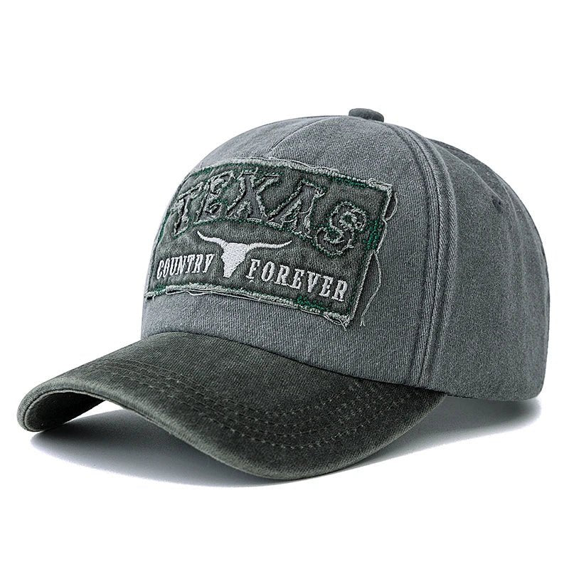 Texas Letter Embroidered Baseball Cap | Vintage Unisex Dad Hat