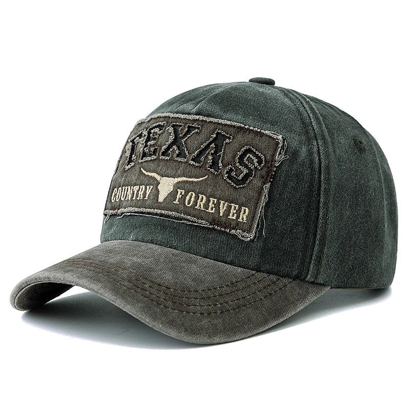 Texas Letter Embroidered Baseball Cap | Vintage Unisex Dad Hat