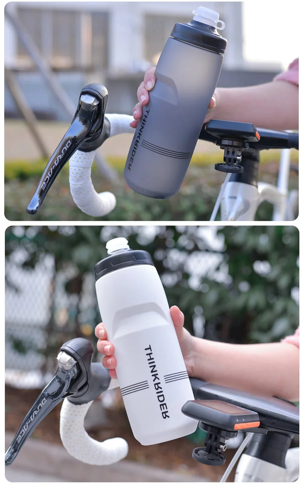 ThinkRider Bicycle Water Bottle | Leak-Proof Sports Bottle for Cycling