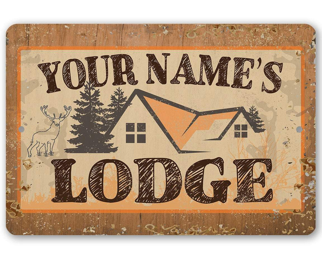 Personalized - Lodge - Metal Sign