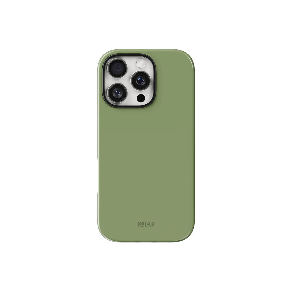 Matcha Bark | Solid Green iPhone Case