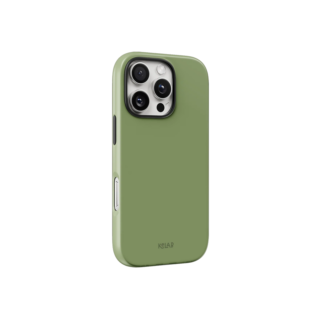 Matcha Bark | Solid Green iPhone Case