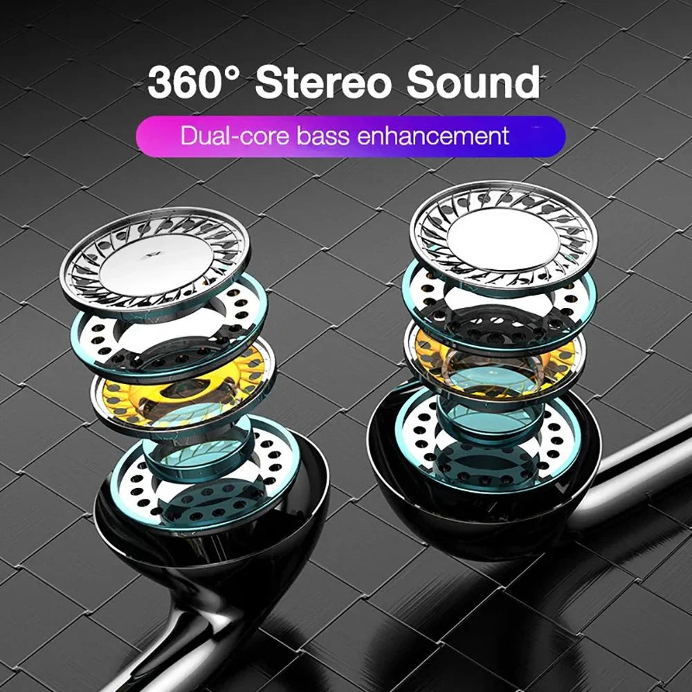 EOENKK Type-C and 3.5mm Wired In-Ear Headphones | Stereo Bass Earbuds with Microphone
