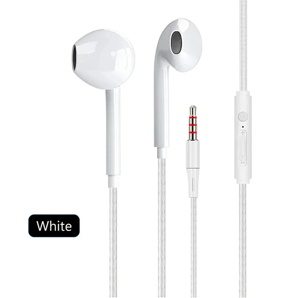EOENKK Type-C and 3.5mm Wired In-Ear Headphones | Stereo Bass Earbuds with Microphone