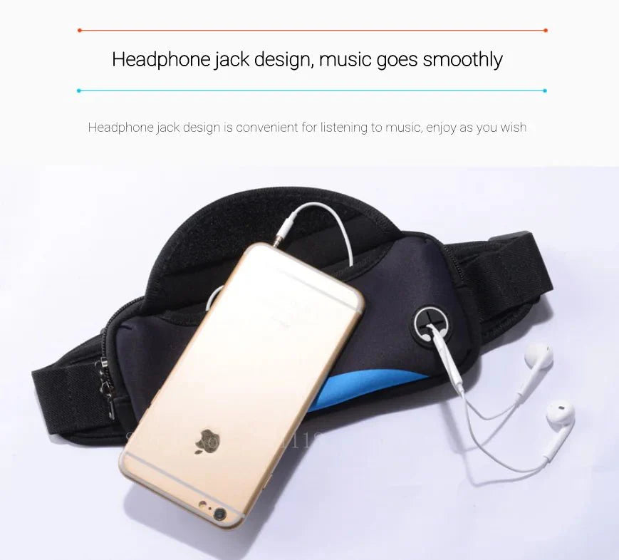 Unisex Waterproof Running Waist Bag | Lightweight Sports Belt for Phone & Essentials