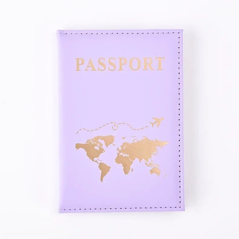 RFID Vintage PU Leather Passport Holder | Multi-Function Travel Wallet