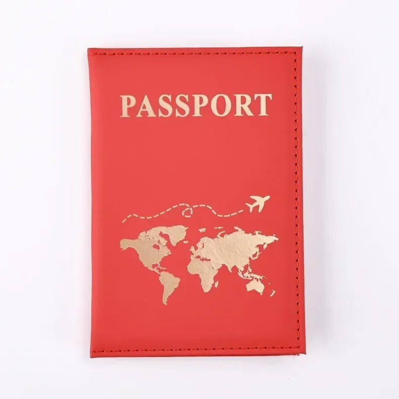 RFID Vintage PU Leather Passport Holder | Multi-Function Travel Wallet