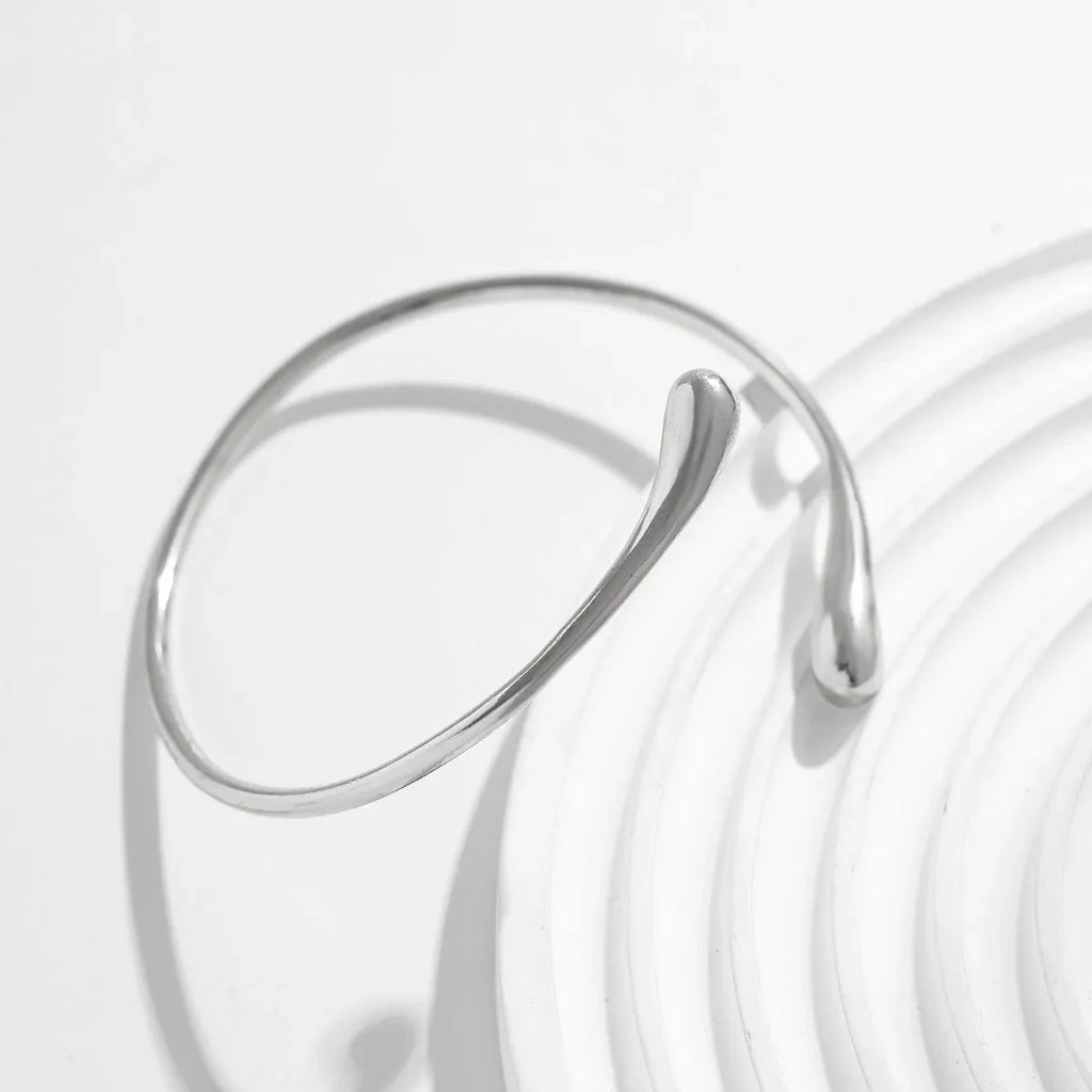 Vintage Water Drop Upper Arm Bracelet | Adjustable Geometric Bangle for Women