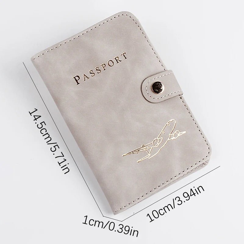 Waterproof Passport Holder | PU Leather Travel Wallet with RFID Protection
