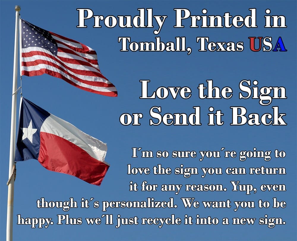 We Guarantee Fast Service No Matter How Long It Takes - Metal Sign