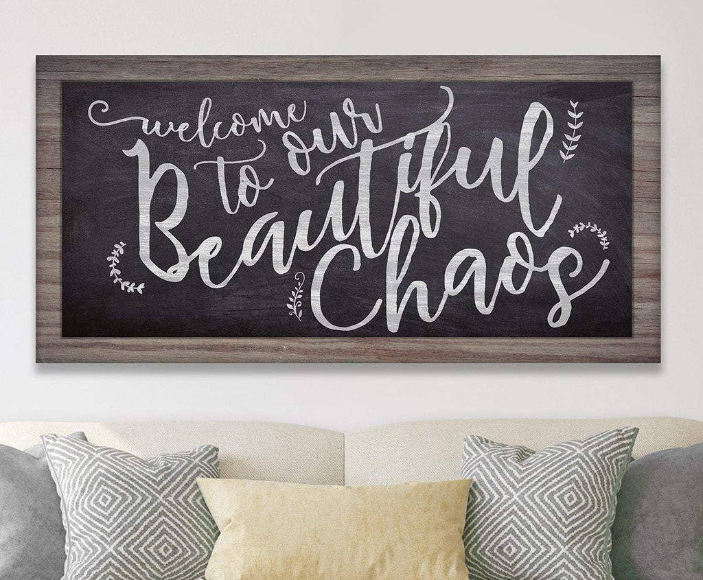 Welcome To Chaos - Canvas